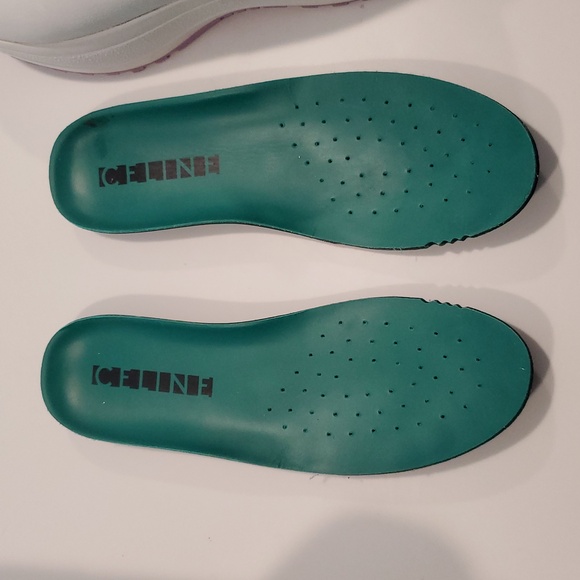 Celine Delivery White Calfskin Sneakers - Picture 15 of 16